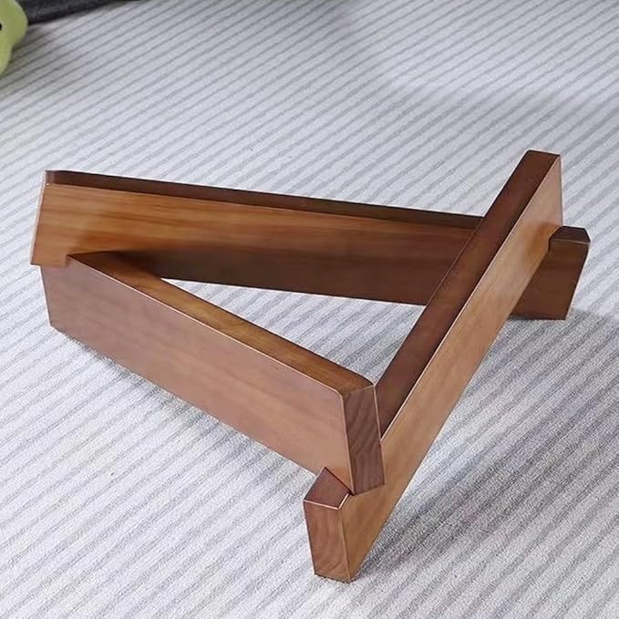 Round Coffee Table for Living Room, Modern Glass Coffee Table with Solid Wood Legs-GCC Home Center