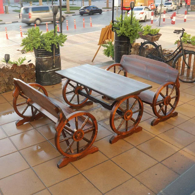 Elegant Wooden Table and Chairs set-GCC Home Center