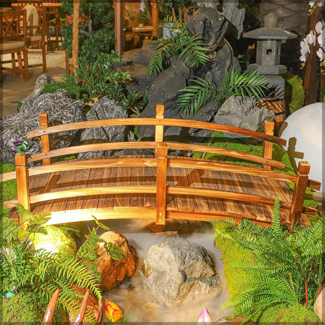 Wooden Arch Footbridge-GCC Home Center