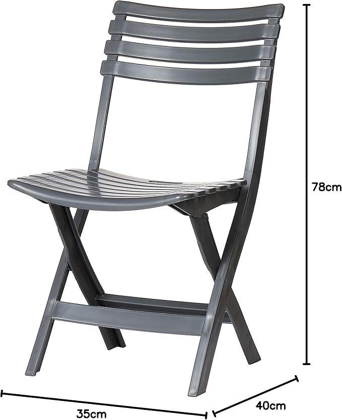 Folding Chair, Cool Grey Perfect For Households, Restaurants, Cafeterias And Events-GCC Home Center