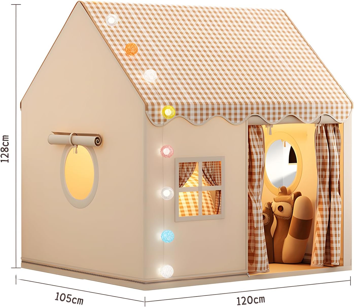 Large Kids Tent House Indoor/Outdoor, Toddler Play Tent With Birthday Party Decoration-GCC Home Center