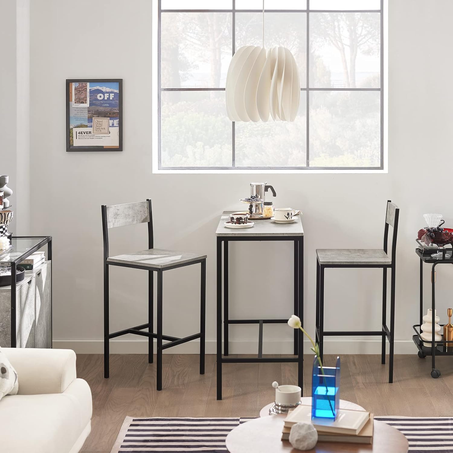 Bar Set - 1 Bar Table and 2 Stools-GCC Home Center