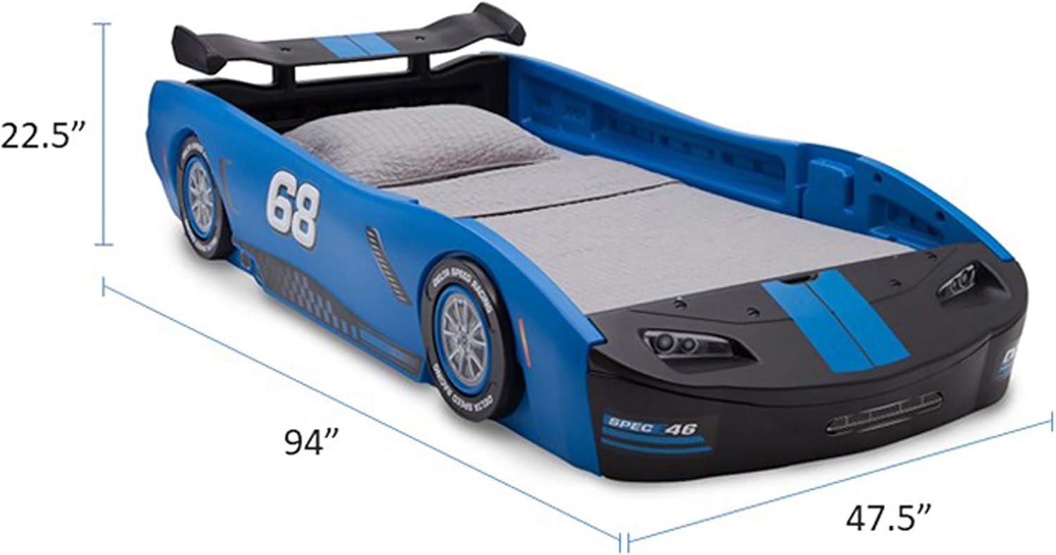Children Turbo Race Car Twin Kid car Bed