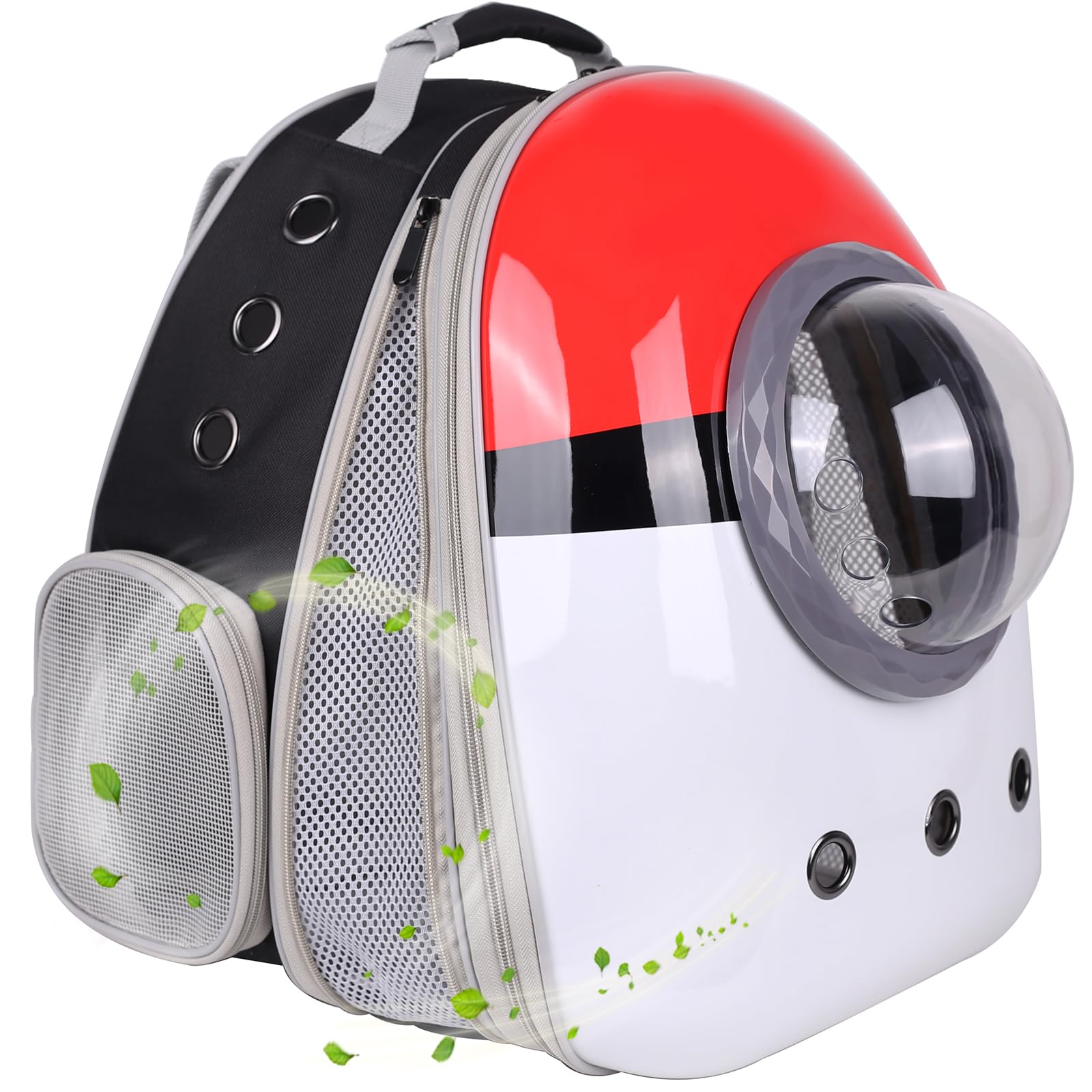 halinfer SOURCER Expandable Bubble Cat Carrier Backpack, Space Capsule Pet Carrier for Small Dog, Transparent Pet Hiking Traveling Backpack X-Large Grey