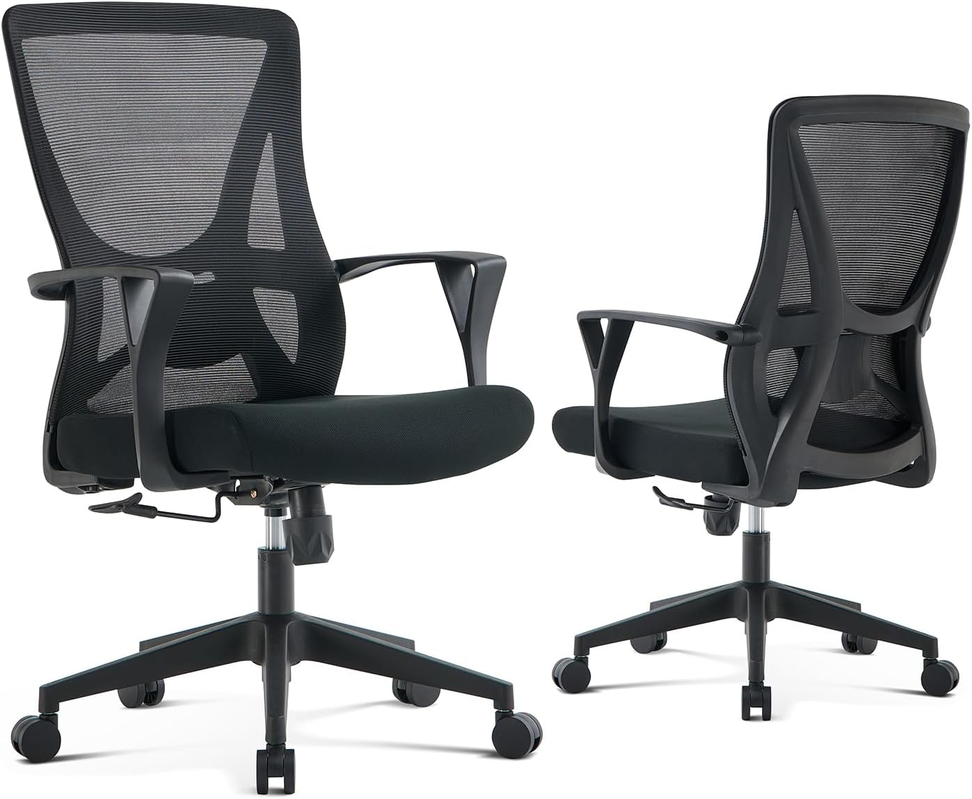 Office Chair Ergonomic Home Office Chair Computer Desk Chairs with Lumbar Support Breathable Mesh Executive Swivel Chair,Black