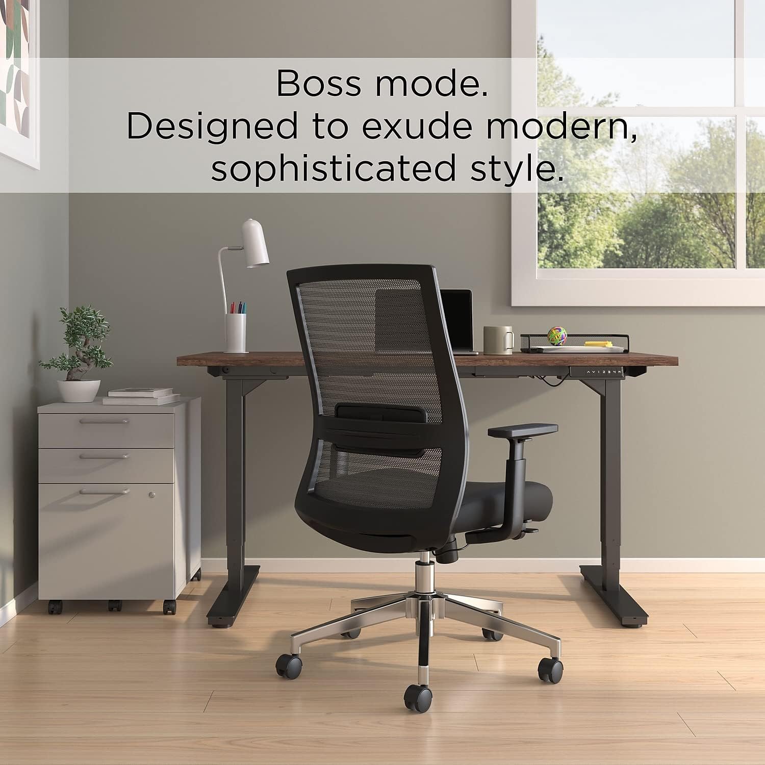 Staples 24328573 Marrett Mesh and Fabric Task Chair Black (53249)