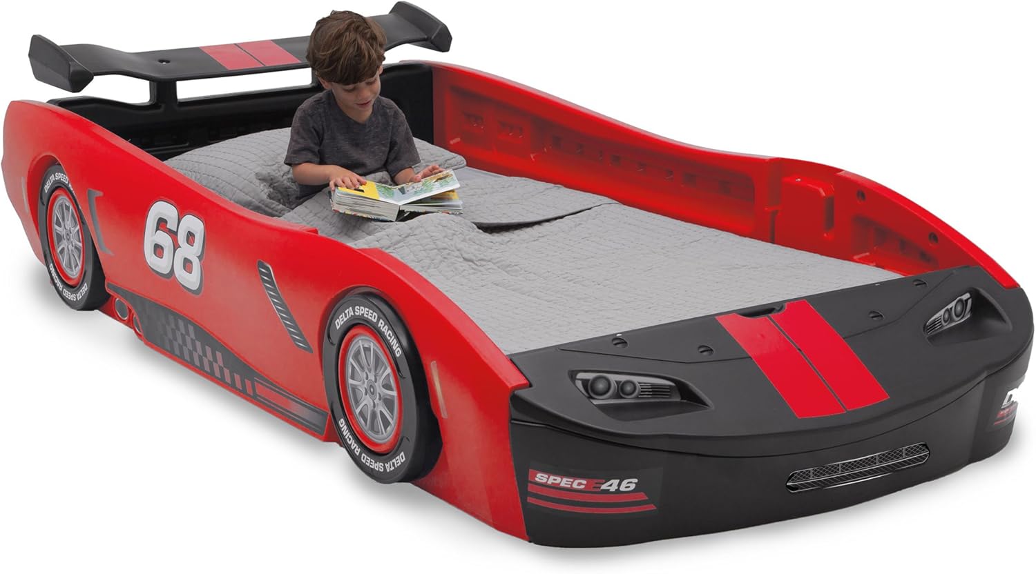 Children Turbo Race Car Twin Kid car Bed