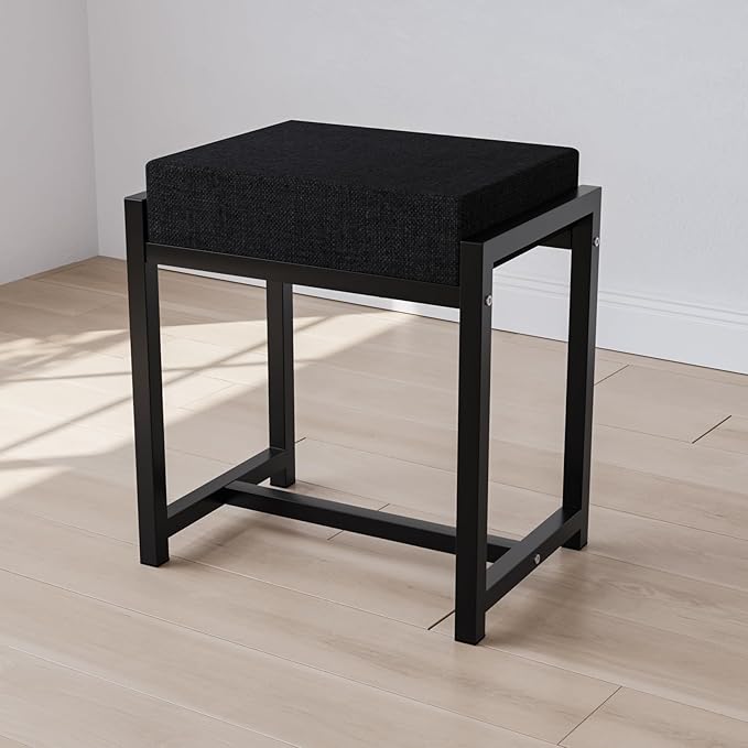 Vanity Desk with Mirror, With Chair and 10 LED Lights, with 2 Big Drawers and Side Shelves for Storage-GCC Home Center