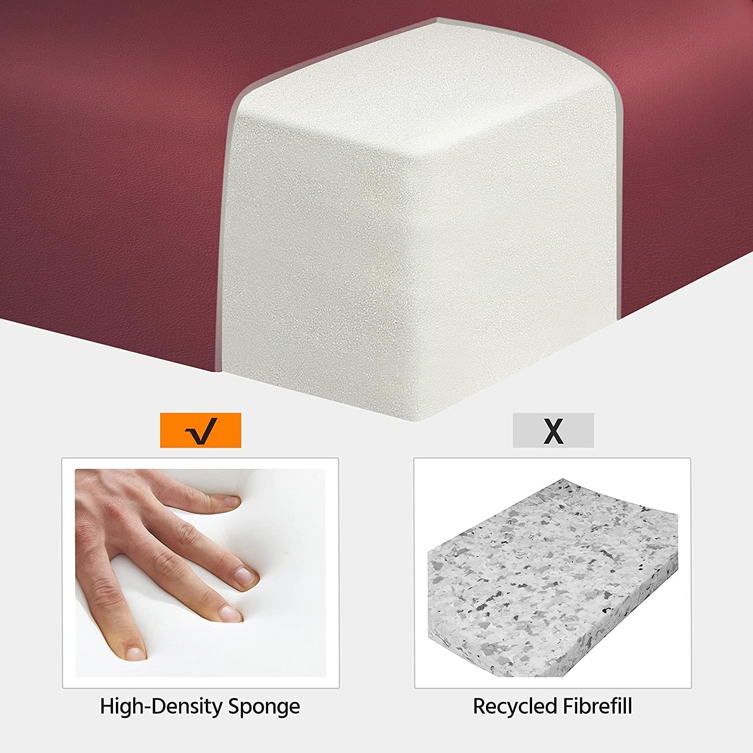 COOLBABY Portable Massage Table Professional Adjustable Folding Bed with 3-part Wooden Frame Ergonomic Headrest and Tote Bag for Therapeutic Tattoo Salon SPA Facial Treatment…