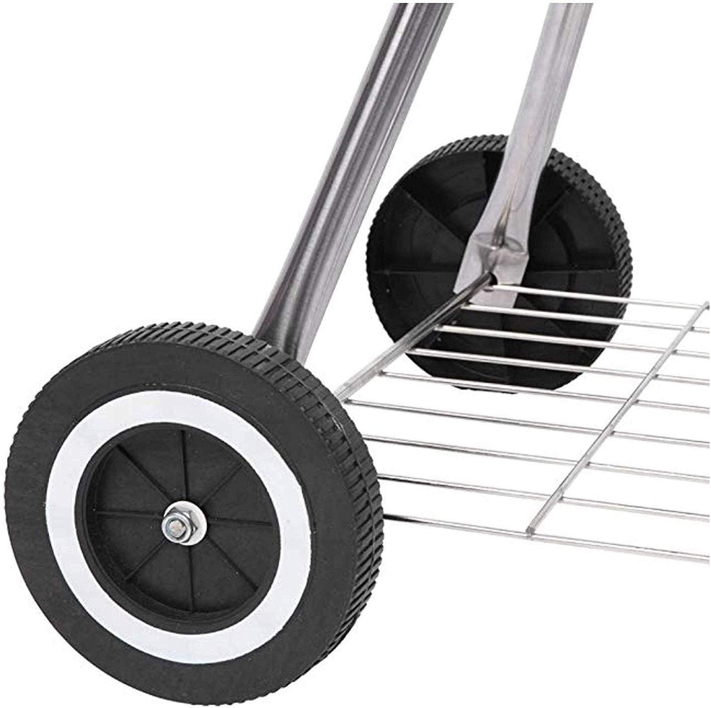 COOLBABY Trolley Charcoal Barbecue Grill A picnic BBQ Outdoor Patio Garden with Side Trays and Storage Shelf Barbecue pits