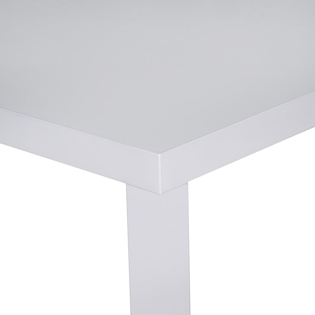 Square Shaped Meeting Table, Modern Coffee Table - Matt White-GCC Home Center