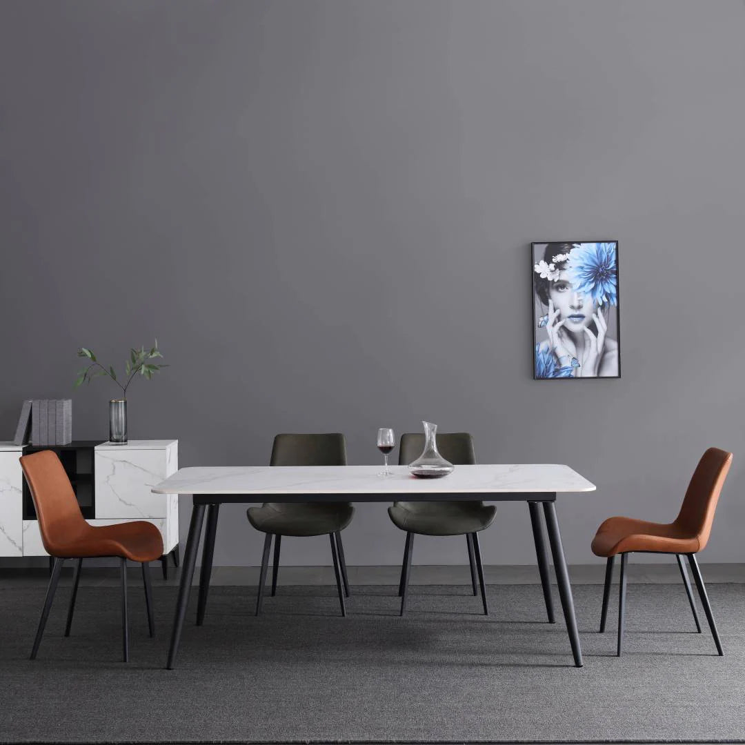 Sintered stone Dining Table w/ Simple Style Leg-GCC Home Center