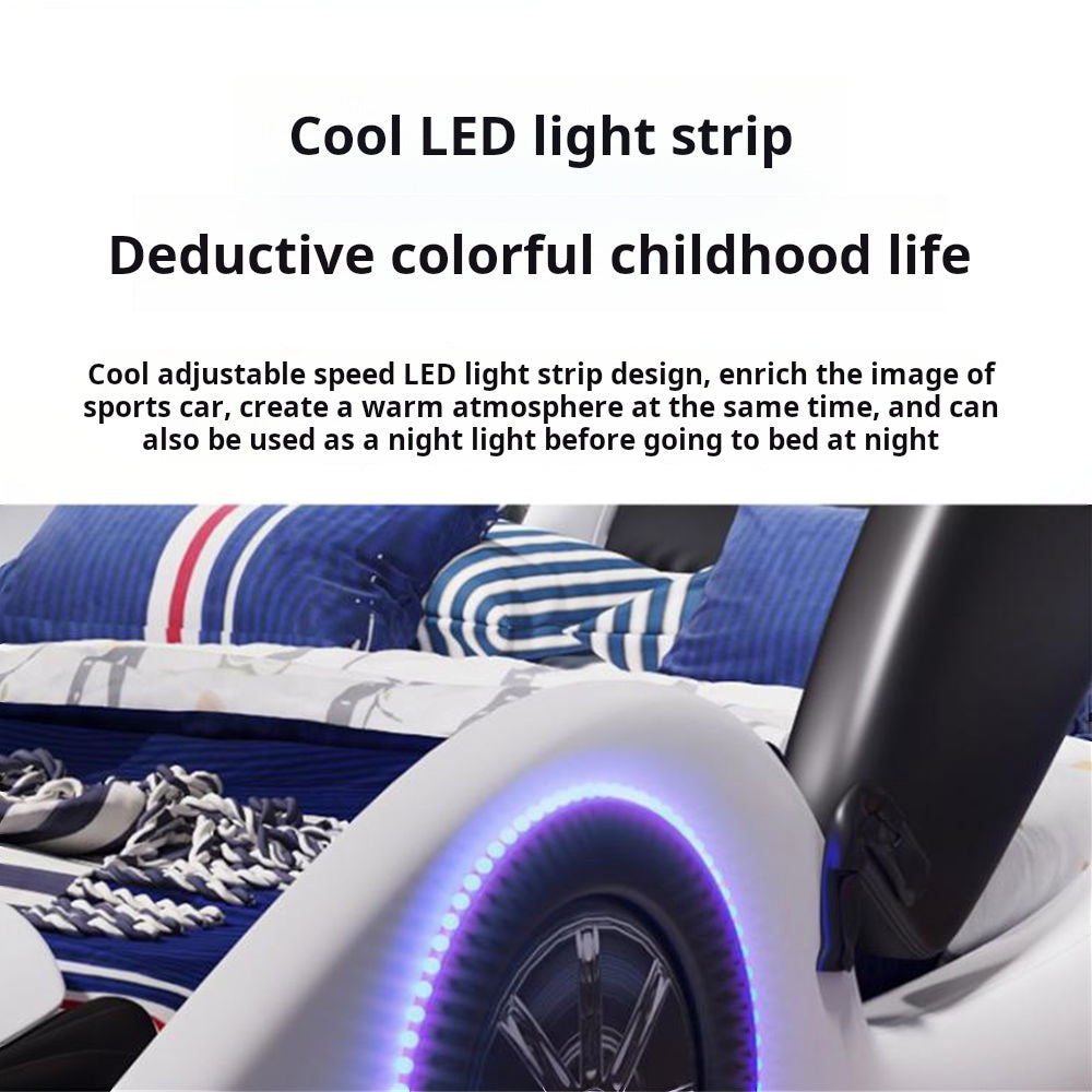 COOLBABY ZLJ1127 Children's Bed Boys Bed Car Style Single Bed-GCC Home Center