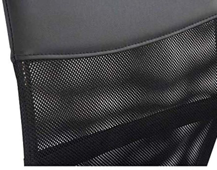 Low Back Mesh Office Chair with Adjustable Height Without Draft Kit - Black-GCC Home Center