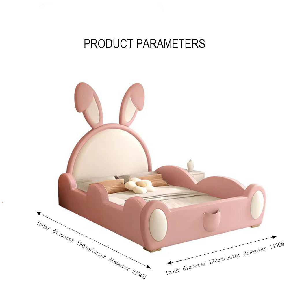 COOLBABY ZLJ1122 Children's Bed Girls Princess Bed Cartoon Rabbit Bed-GCC Home Center