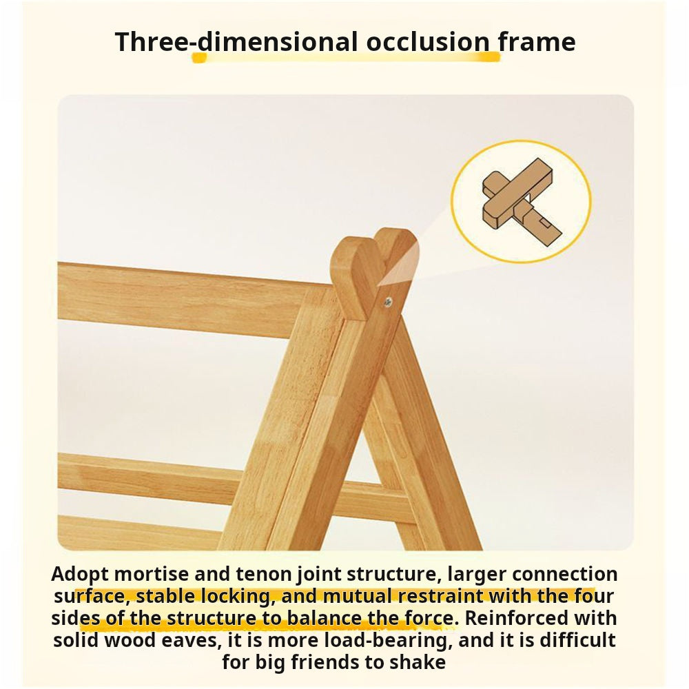 COOLBABY ZLJ1119 Nordic solid wood children's bed tent bed with guardrail-GCC Home Center