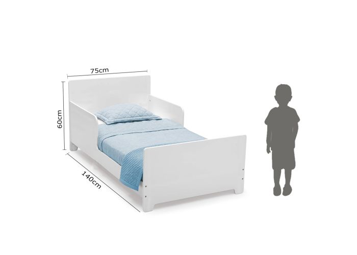 Wooden Child Bed 140*70 - White-GCC Home Center