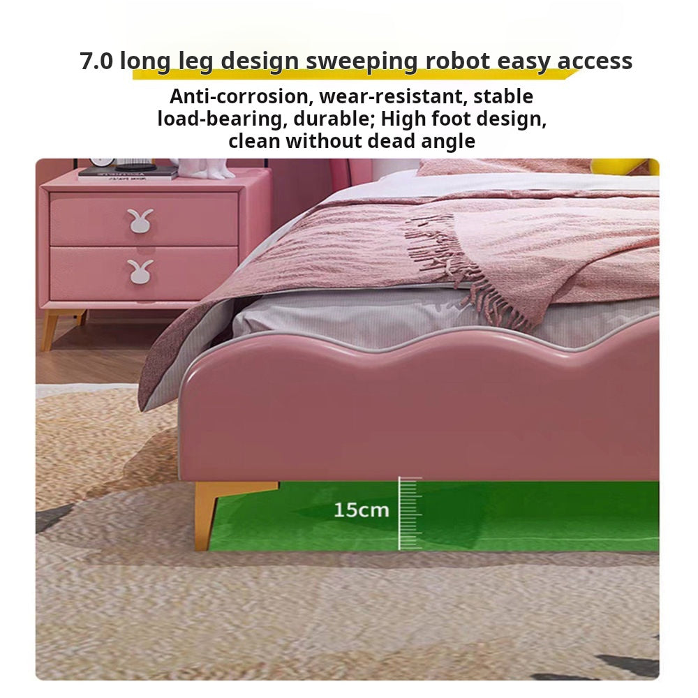 COOLBABY ZLJ1123 Children's Bed Girls Princess Bed Cartoon Crown Bed-GCC Home Center