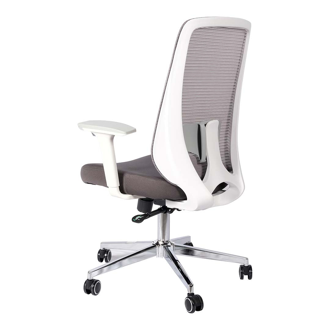 Modern Low Back Office Chair With Swivel Wheels, Adjustable Height And Arm Rest-GCC Home Center