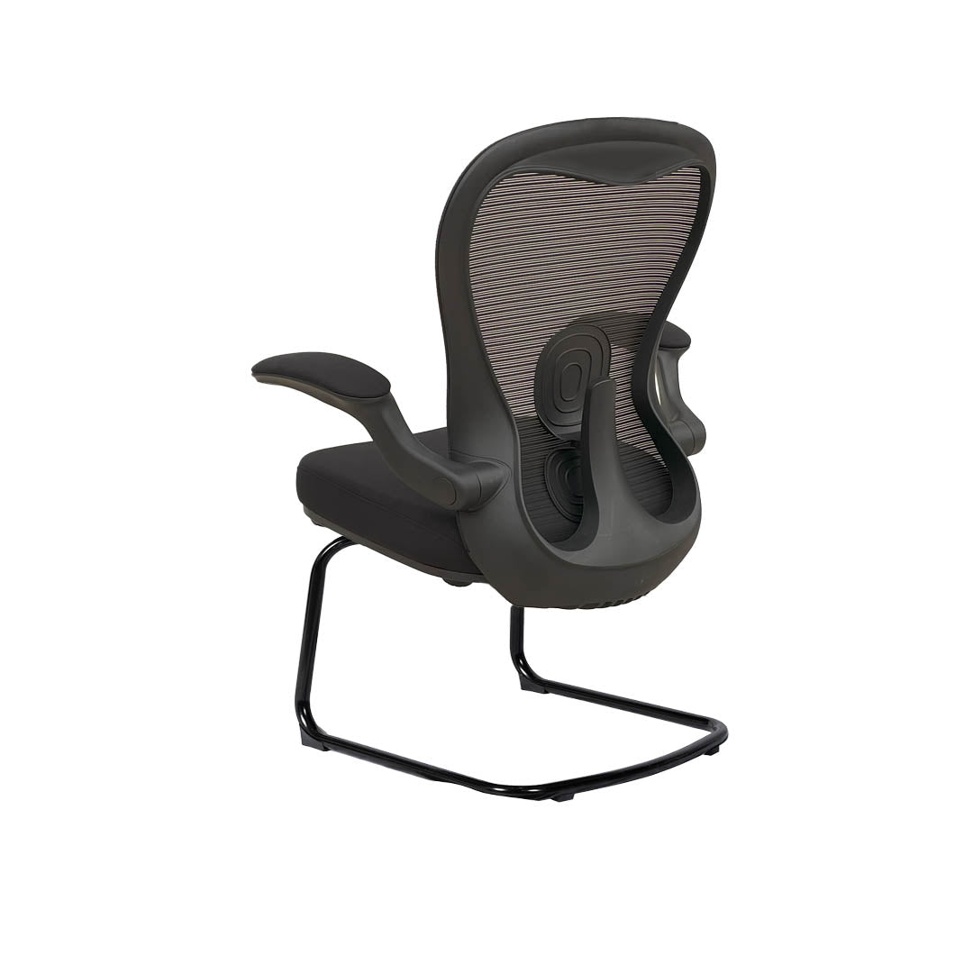 Office Visitor Chair With Arm Rest And Metal Leg-GCC Home Center