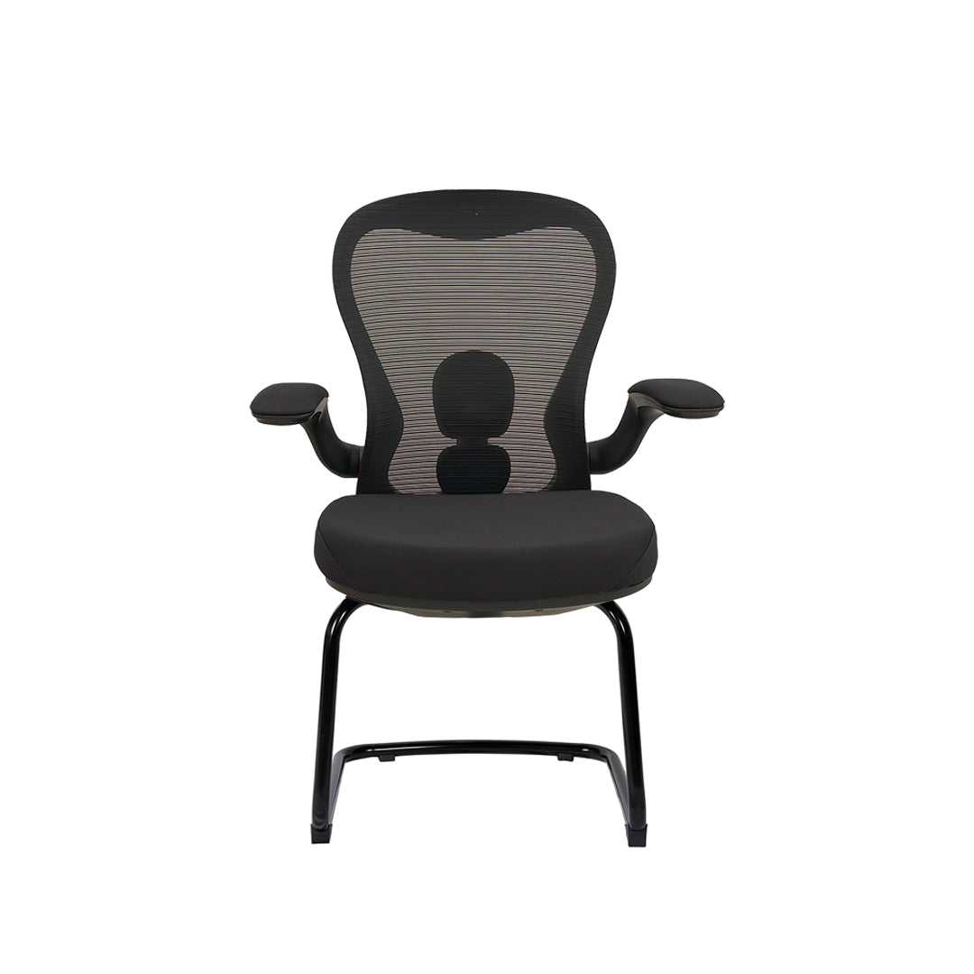 Office Visitor Chair With Arm Rest And Metal Leg-GCC Home Center