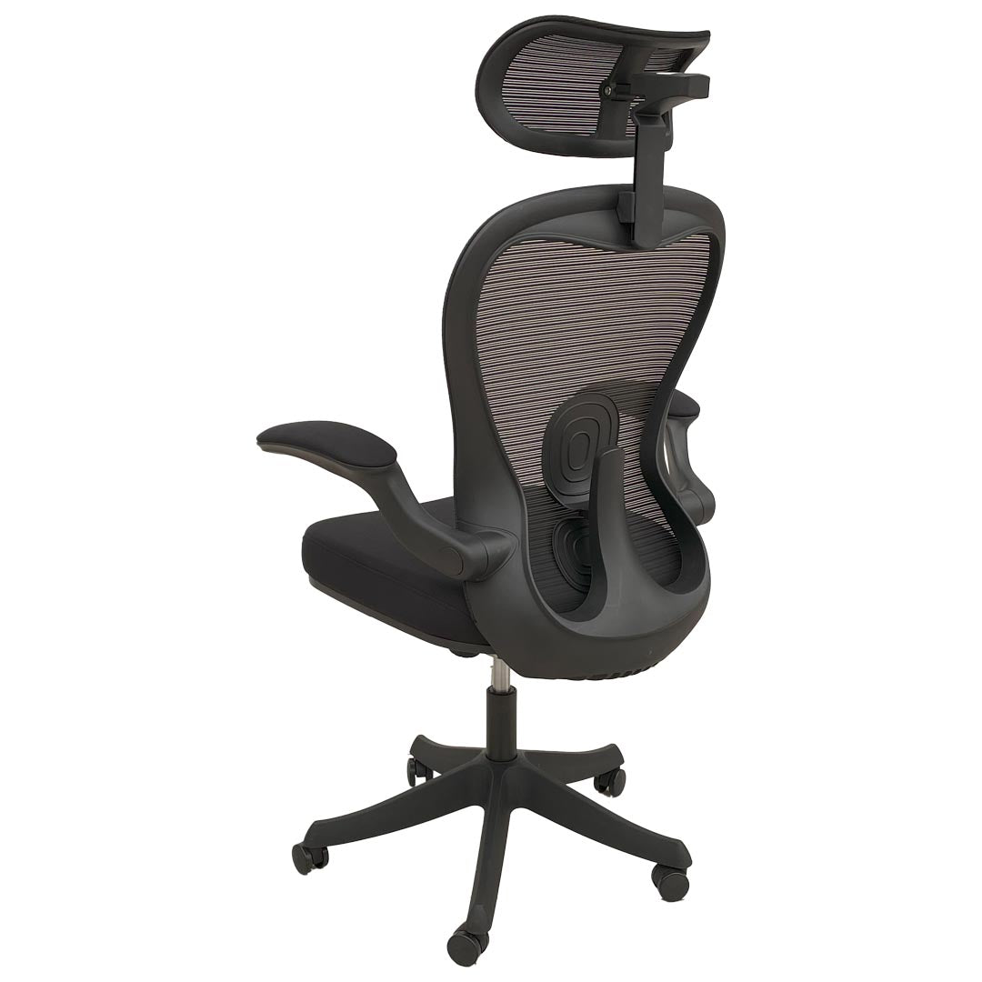 High Back Office Chair With Height Adjustable And Arm Rest-GCC Home Center