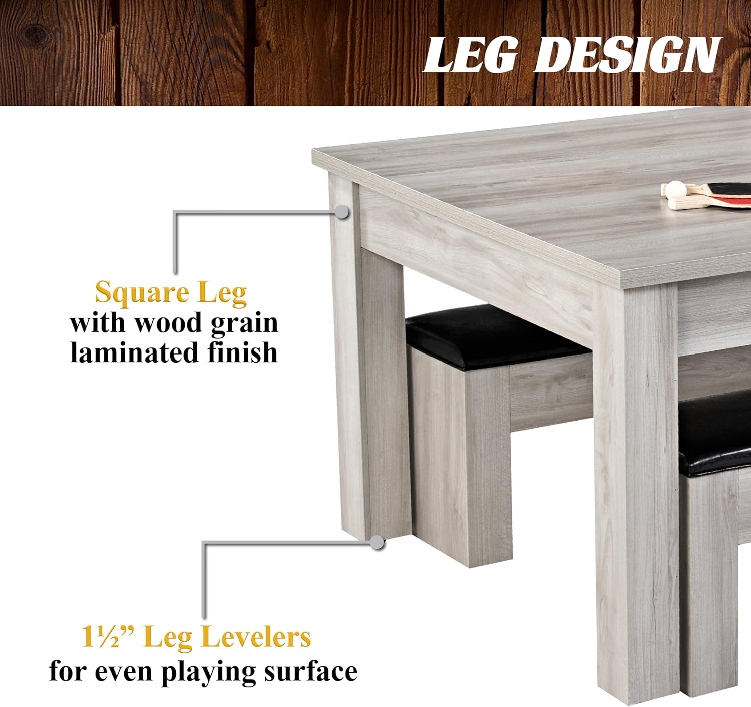 7FT Drop Pocket Pool Table, 3-in-1 Dining Top & Table Tennis with Game Accessories