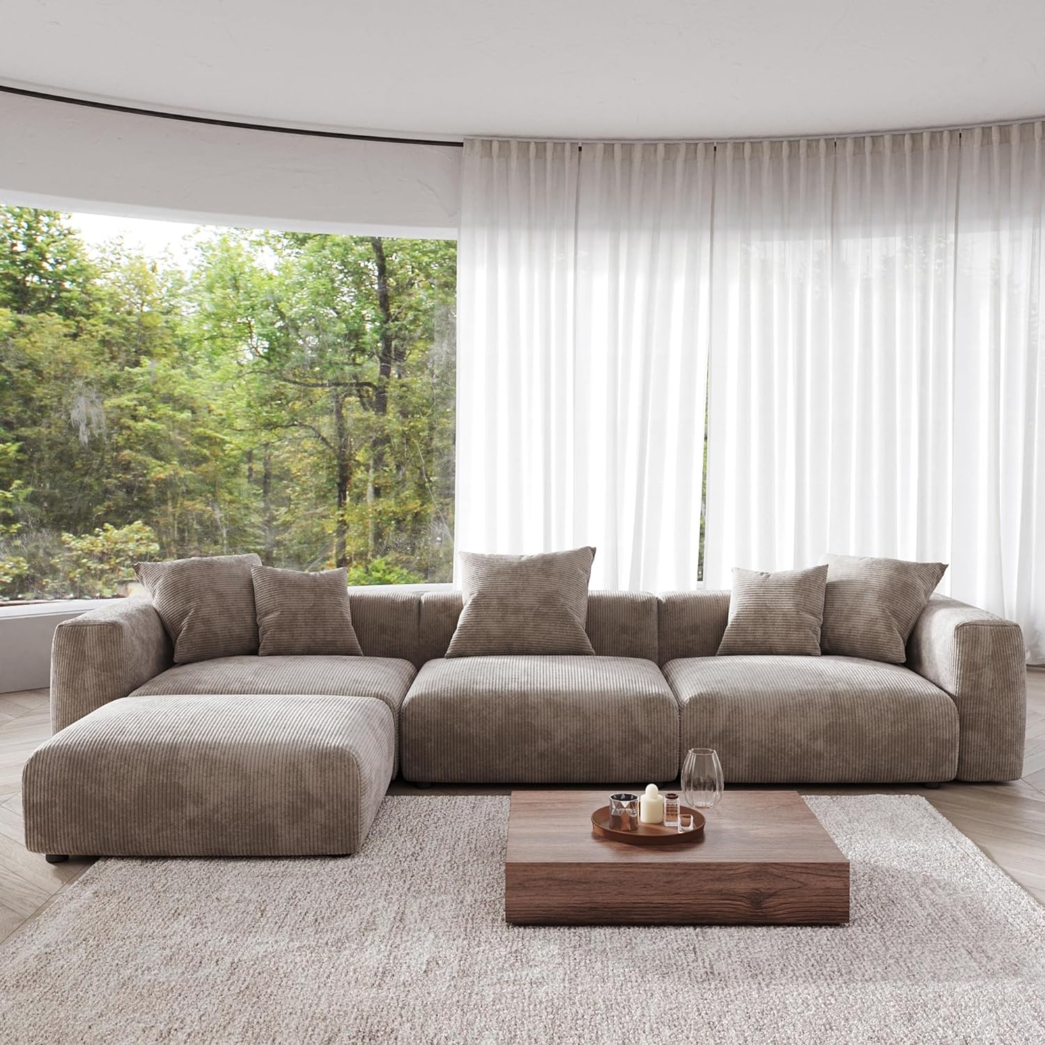Modern Sectional Fabric Sofa-GCC Home Center