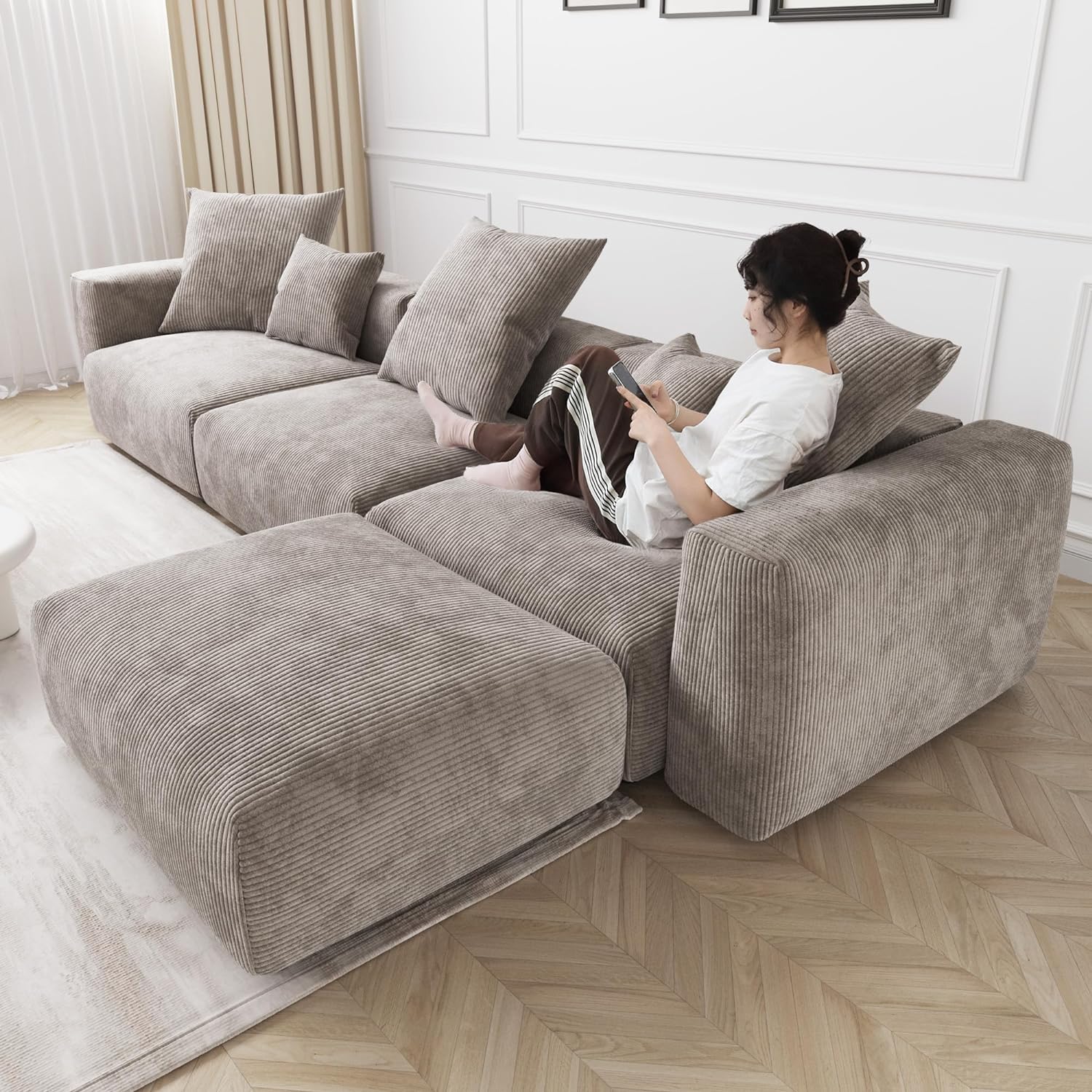 Modern Sectional Fabric Sofa-GCC Home Center