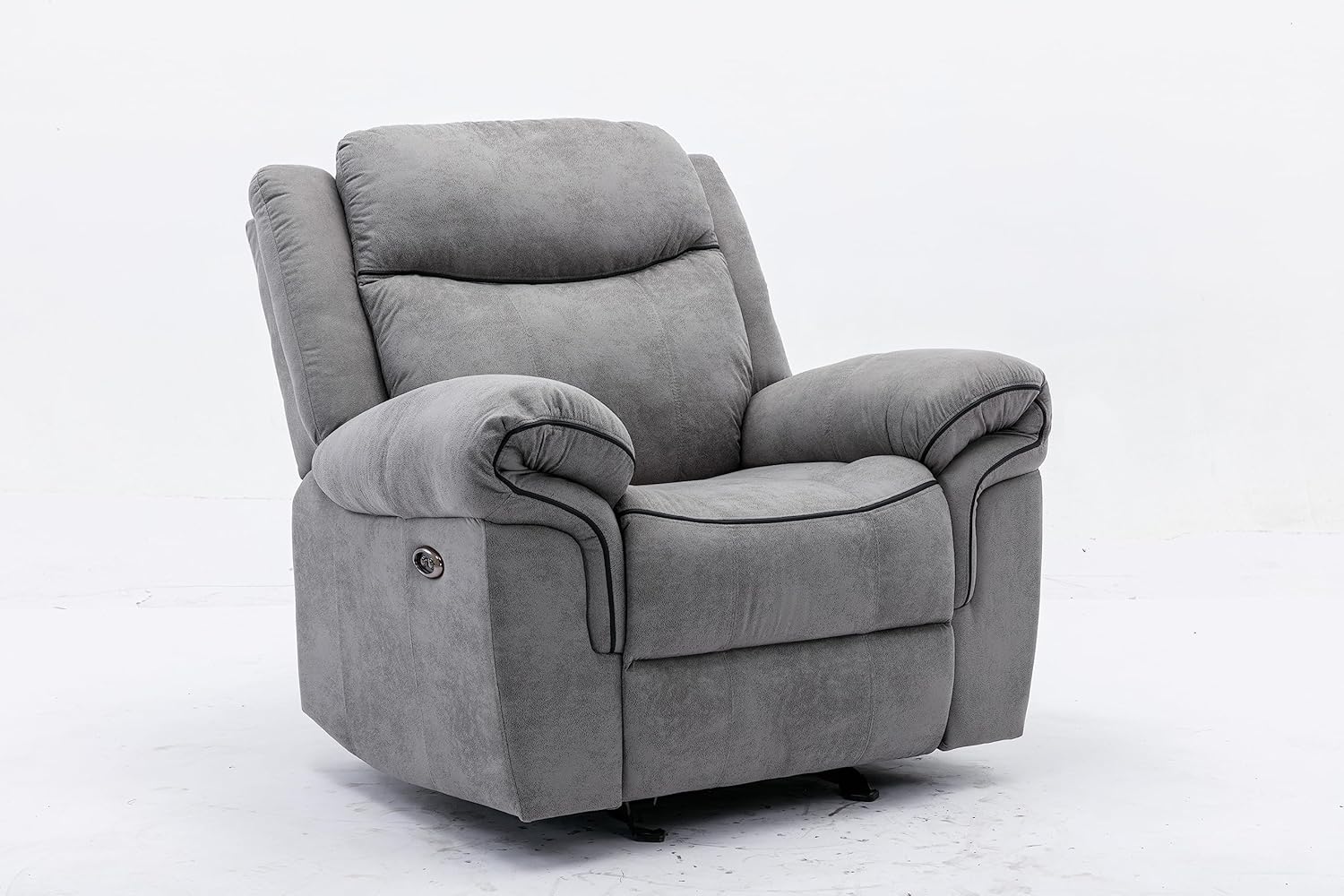 RECLINER & ROCKING SOFA ELECTRIC Faux Leather Recliner Good Comfort Open & Close Single Recliner Sofa-MAF-2319-GCC Home Center