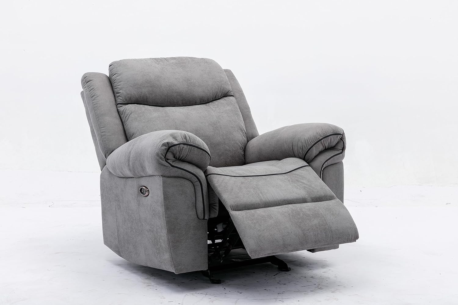 RECLINER & ROCKING SOFA ELECTRIC Faux Leather Recliner Good Comfort Open & Close Single Recliner Sofa-MAF-2319-GCC Home Center