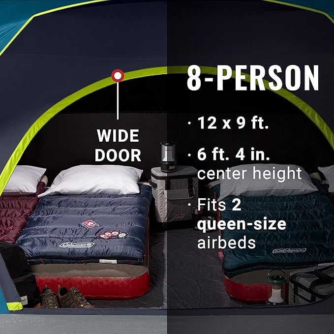 Coleman 8-Person Dark Room Skydome Camping Tent