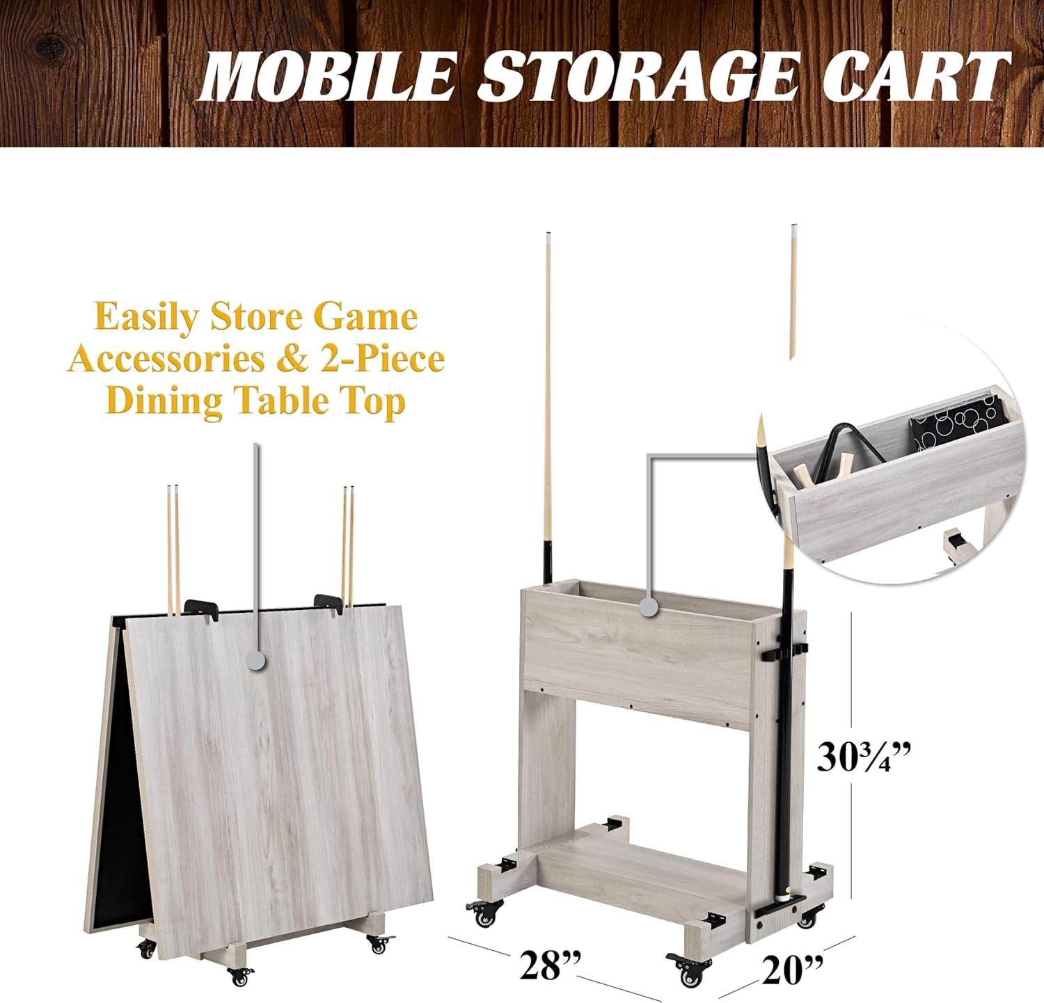 7FT Drop Pocket Pool Table, 3-in-1 Dining Top & Table Tennis with Game Accessories