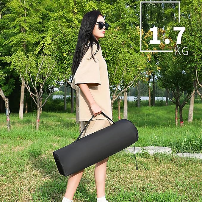 2pcs Foldable Camping Chairs, Lightweight Folding Beach Chairs, Portable Patio Lawn Quad Chairs with Side Pocket-GCC Home Center