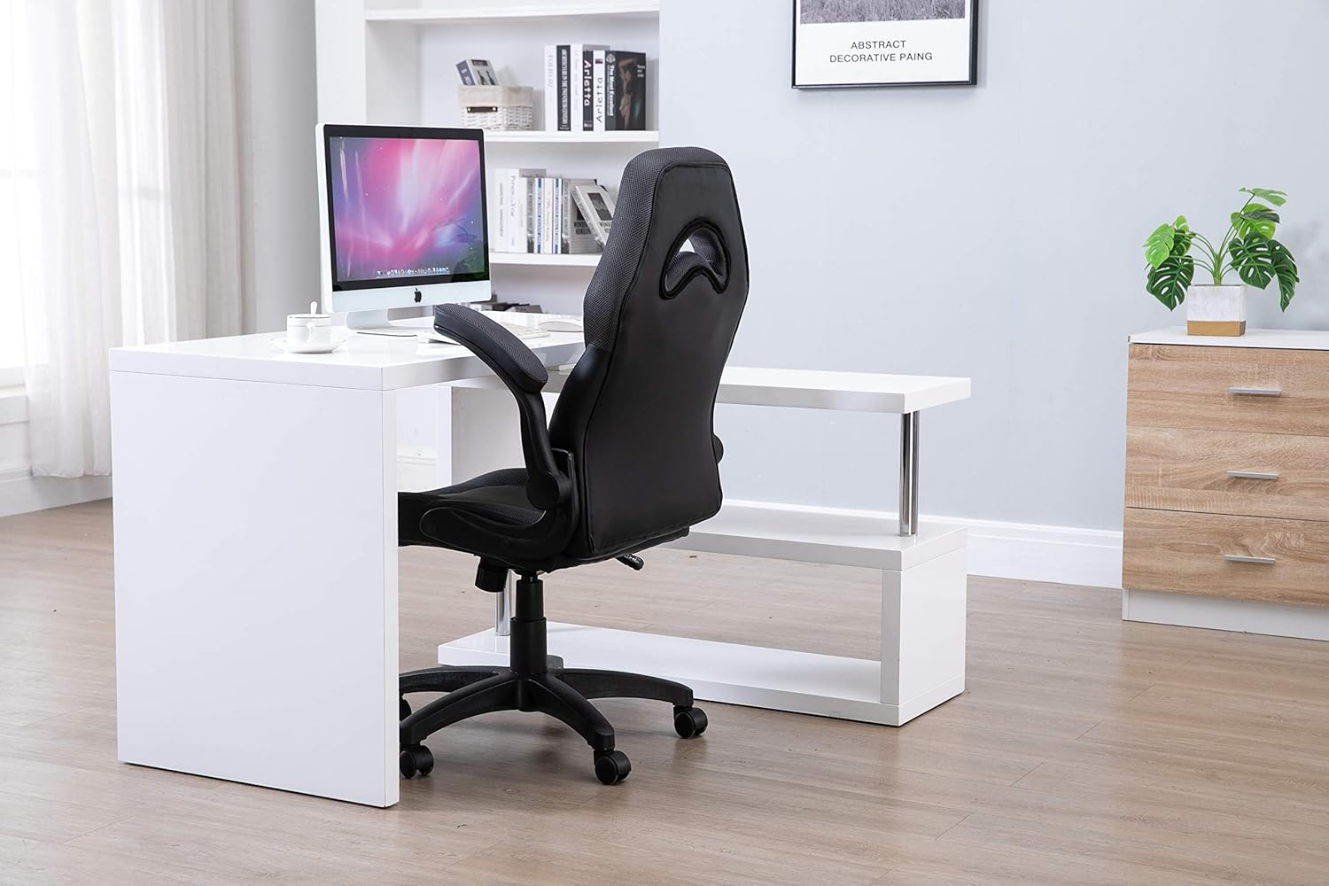 Ergonomic Grey Gaming Chair with Highly Adjustable-GCC Home Center