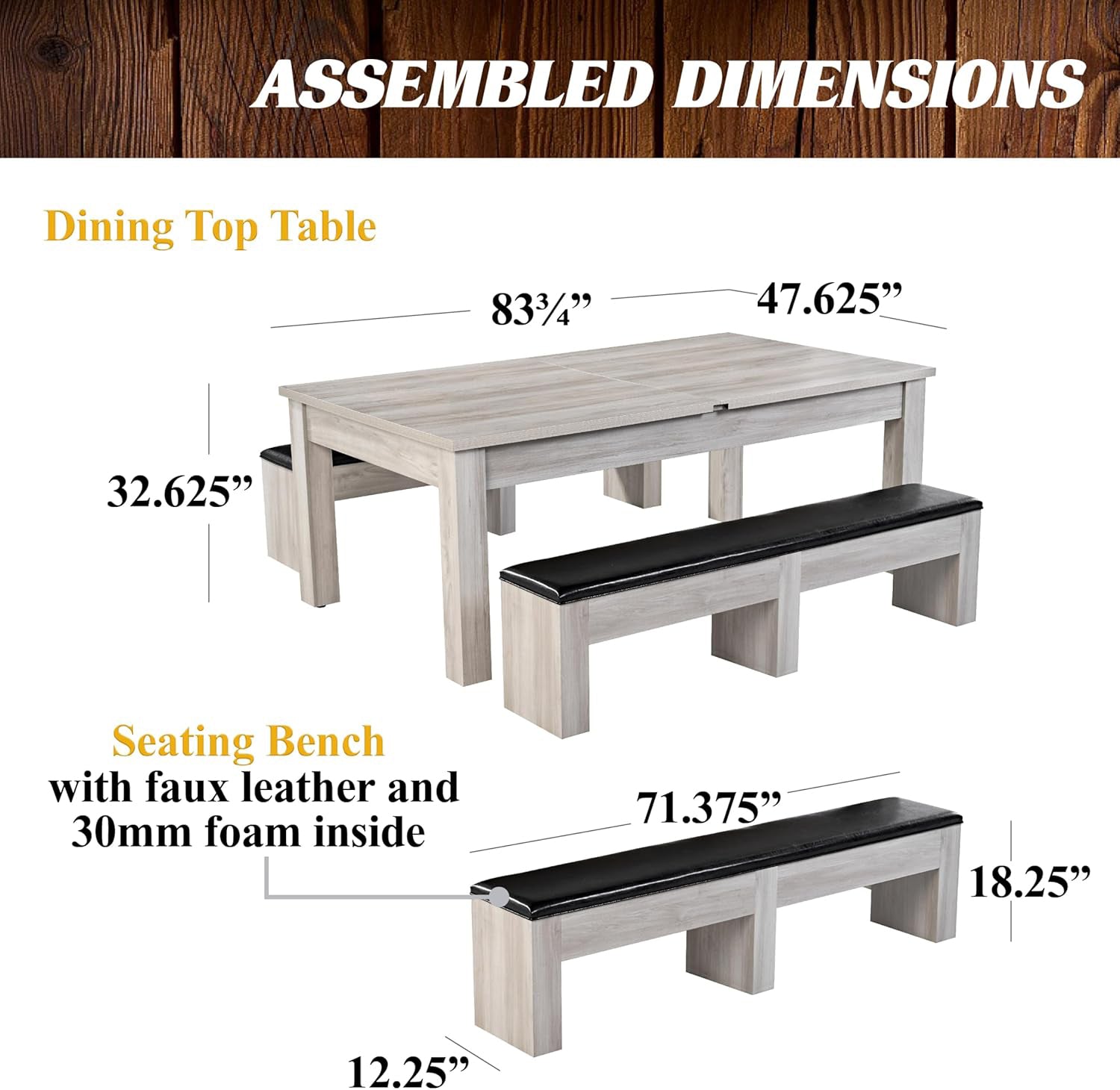 7FT Drop Pocket Pool Table, 3-in-1 Dining Top & Table Tennis with Game Accessories