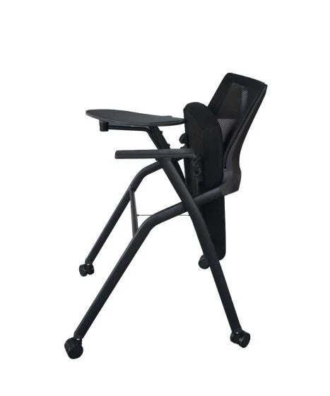 Folding Heavy Duty Chair with Wheels & Foldable Arm Tablet for Home | School | Study Chair-GCC Home Center
