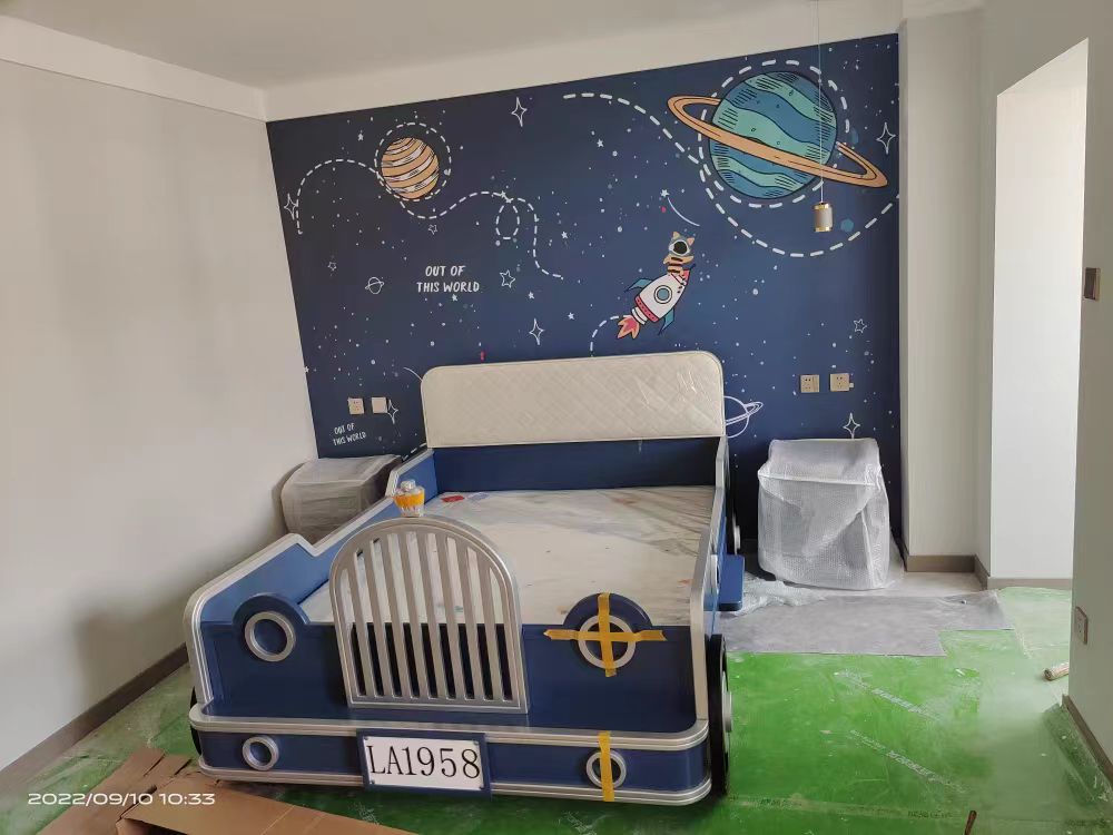 COOLBABY ZLJ1128 Children's Bed Boys Bed Car Style Single Bed-GCC Home Center