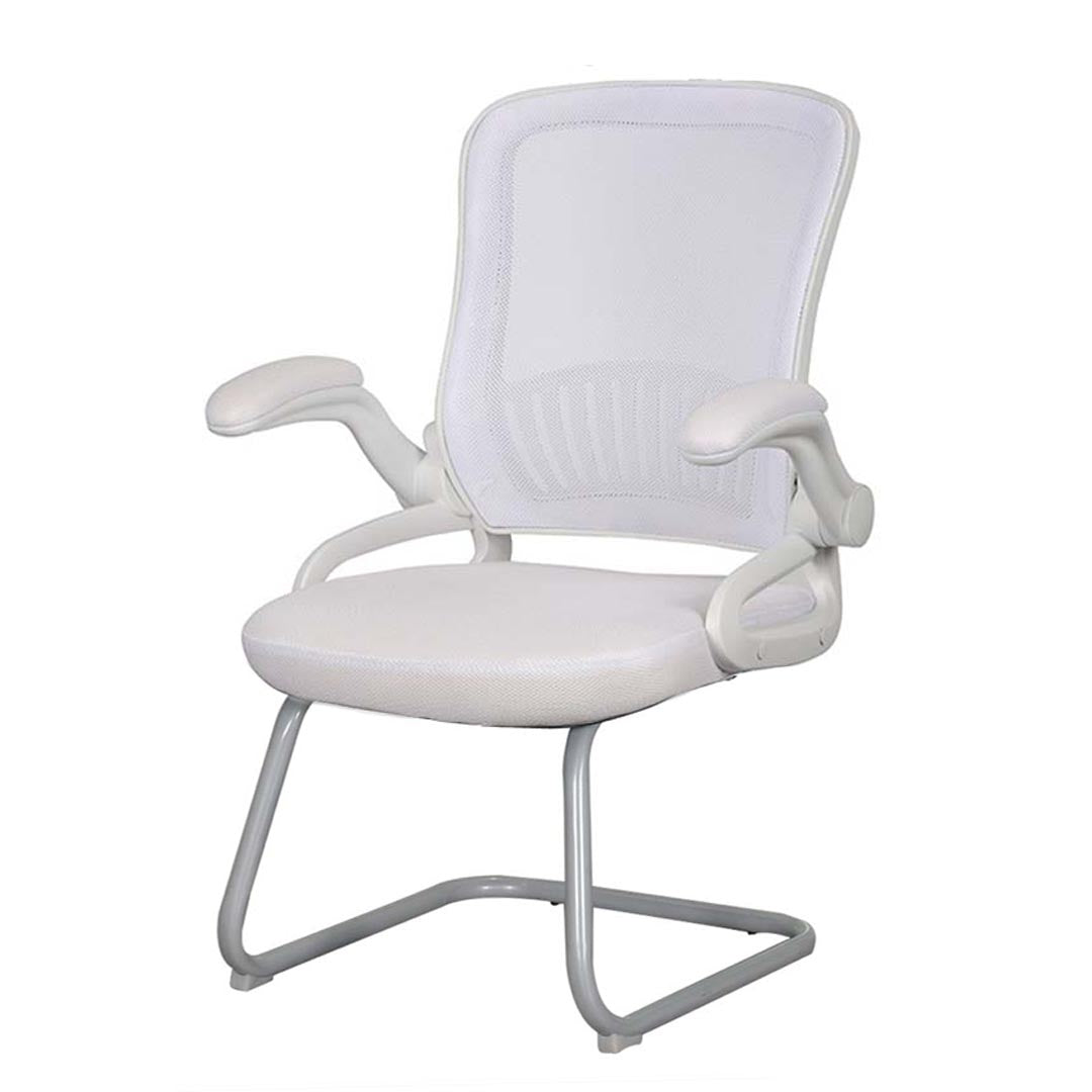 Office Visitor Chair With Lumbar Support And Metal Leg-GCC Home Center