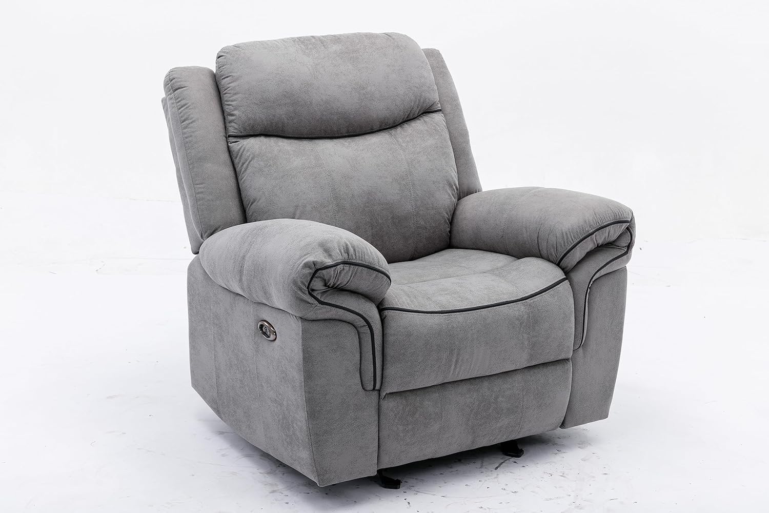 RECLINER & ROCKING SOFA ELECTRIC Faux Leather Recliner Good Comfort Open & Close Single Recliner Sofa-MAF-2319-GCC Home Center