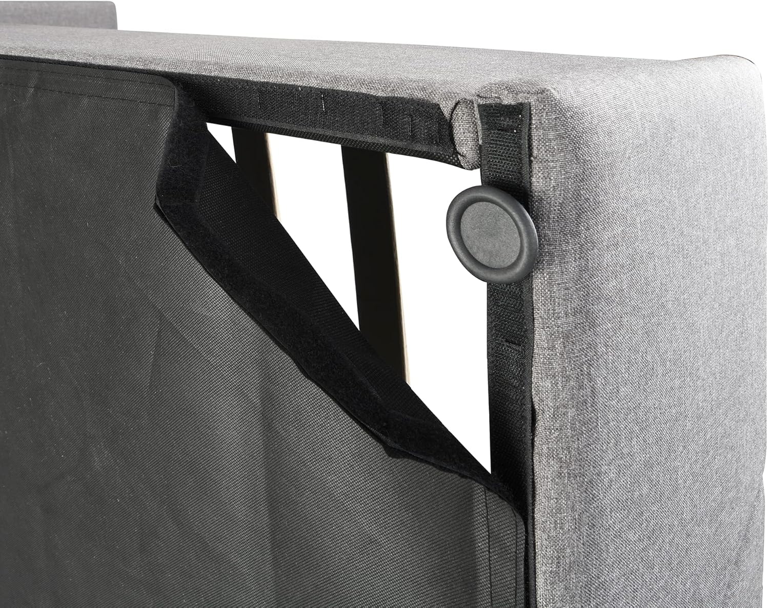 Full Lift Storage Bed with Storage Underneath and Headboard - Grey-GCC Home Center