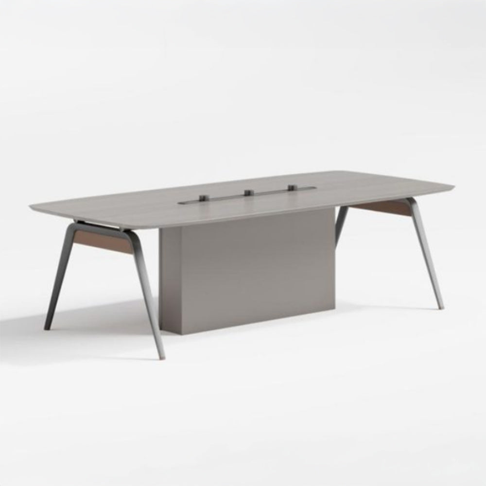 Modern Office Meeting Table For Home Settings, Dining And work - White Oak-GCC Home Center