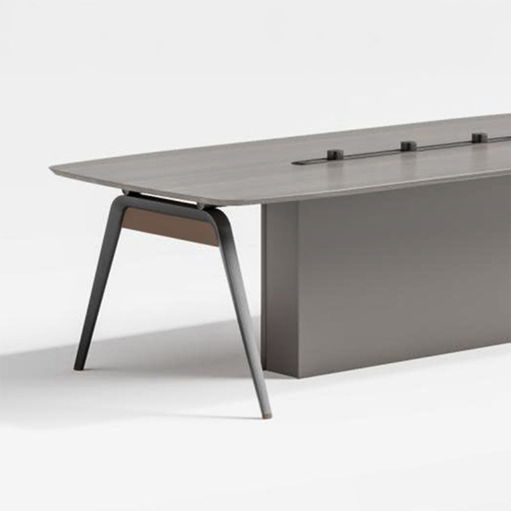 Modern Office Meeting Table For Home Settings, Dining And work - White Oak-GCC Home Center