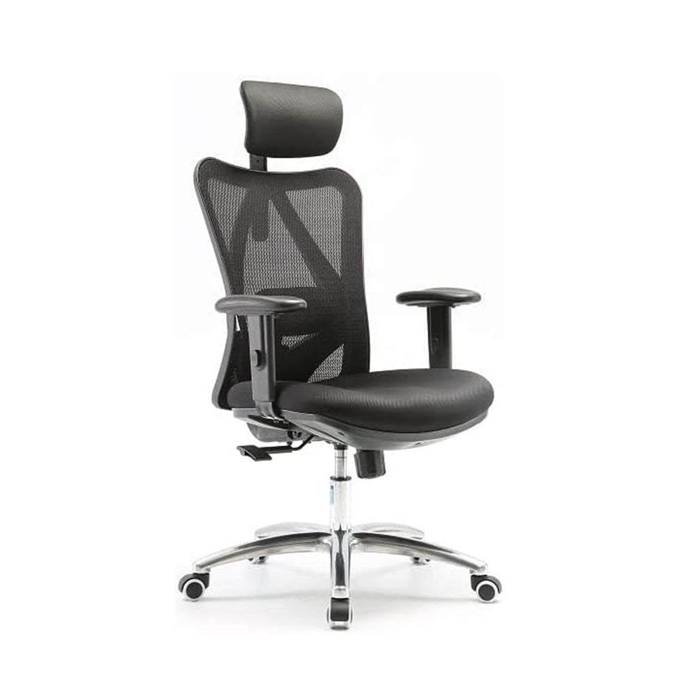 Ergonomic Desk Office Chair With Adjustable Support - Black-GCC Home Center