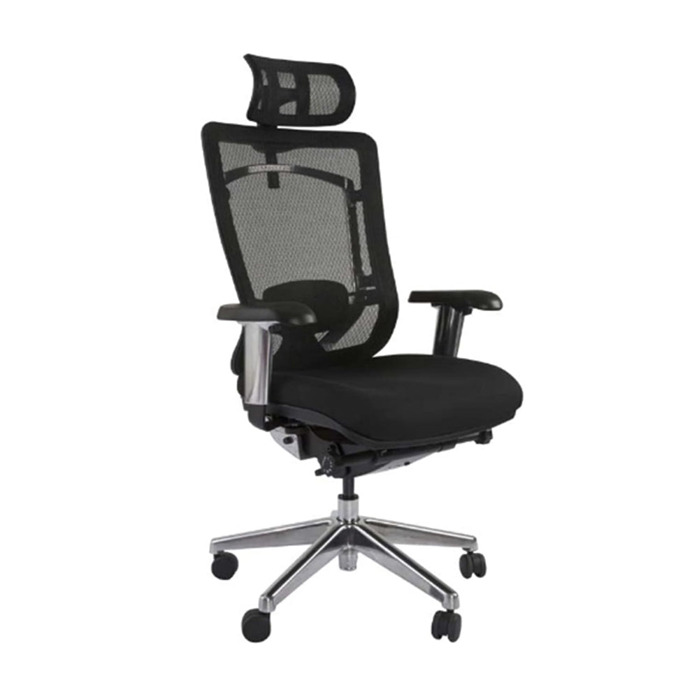 Ergonomic Mesh Chair With High Back Support - Modern & Ergonomic Office Chair (Black)-GCC Home Center