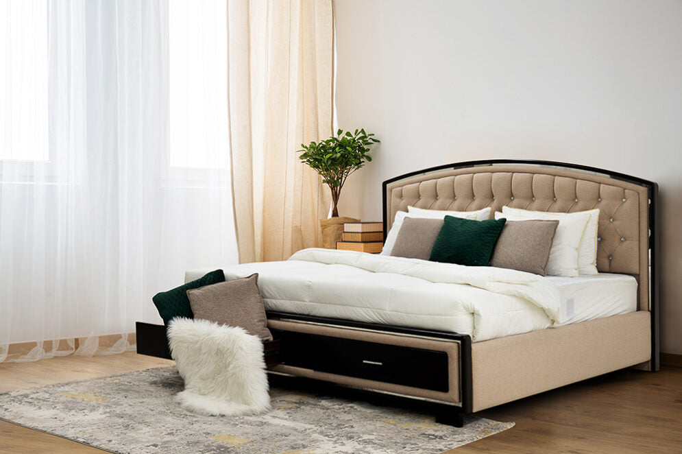 Elegant Sturdy wood Bed