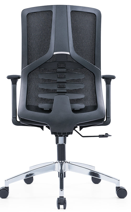 High Back Ergonomic Swivel Office Chair – Mesh Design with Adjustable Headrest & Lumbar Support