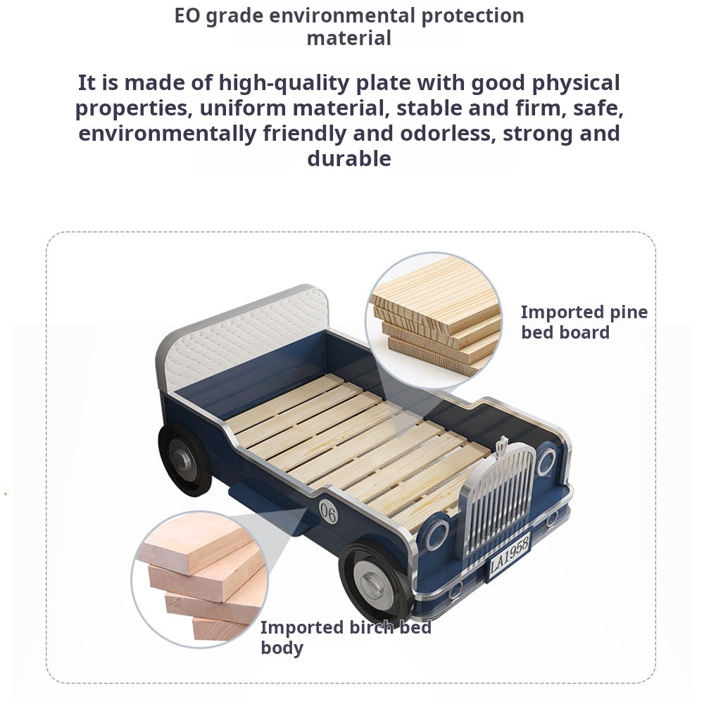 COOLBABY ZLJ1128 Children's Bed Boys Bed Car Style Single Bed-GCC Home Center
