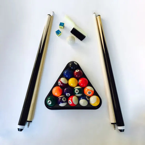Aladin 6ft Folding Pool Table – Green Cloth, Black Frame