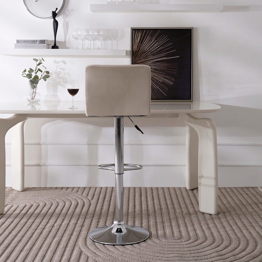 Bar Chair – Modern Adjustable Velvet Stool